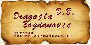 Dragojla Bogdanović vizit kartica